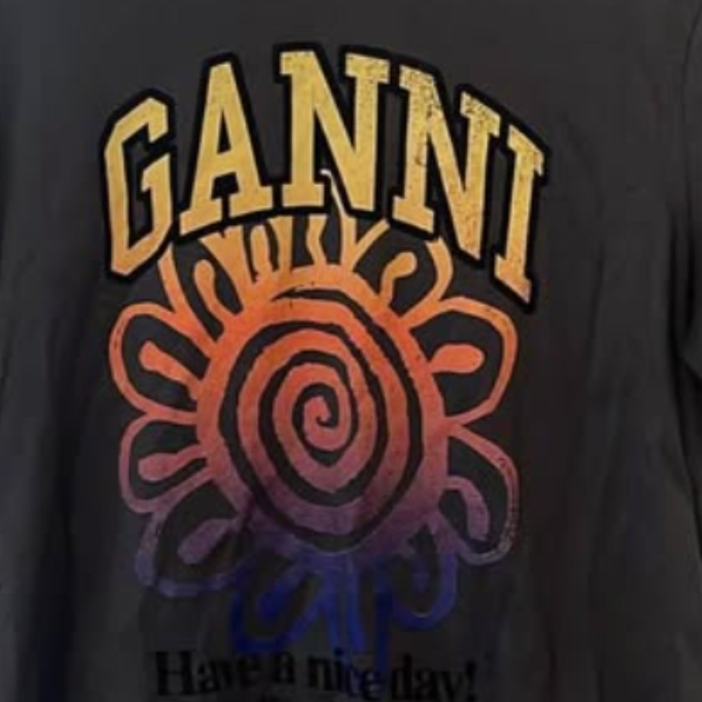 Ganni 'Have A Nice Day' Tee